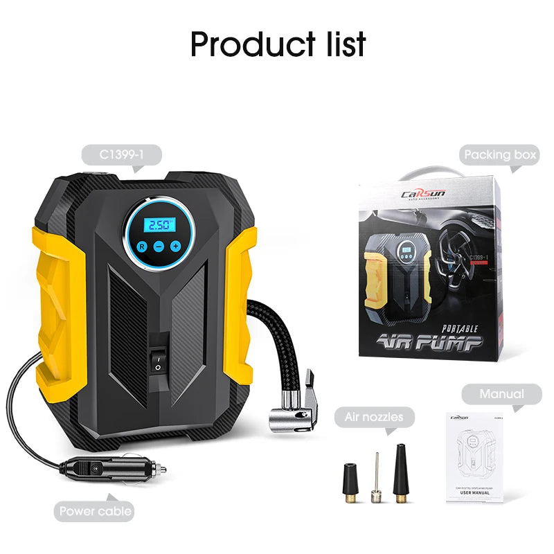 CARSUN Portable Digital Air Compressor