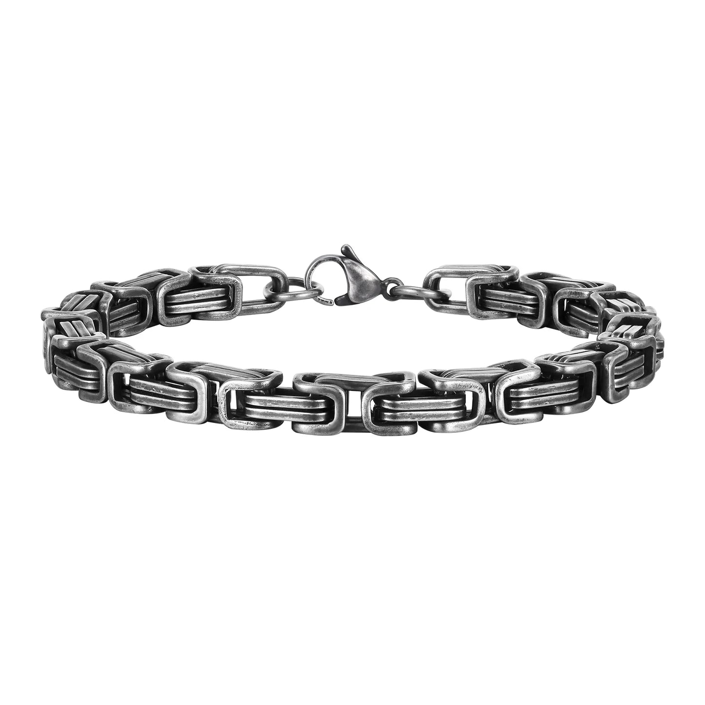 Vnox Oxidized Stainless Steel Bracelet