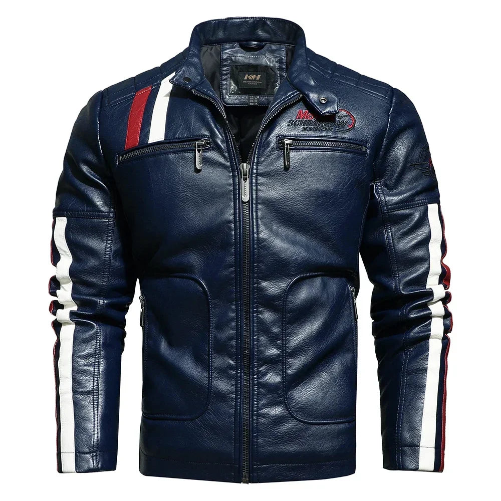 Men’s Vintage Leather Motorcycle Jacket