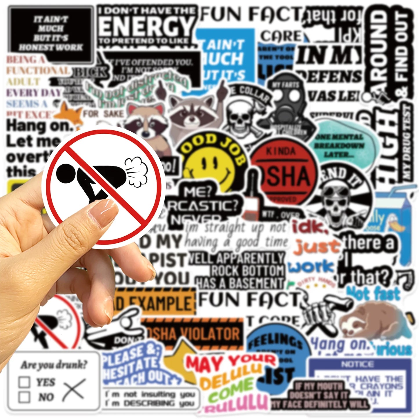 50PCS Funny Stickers for Adults