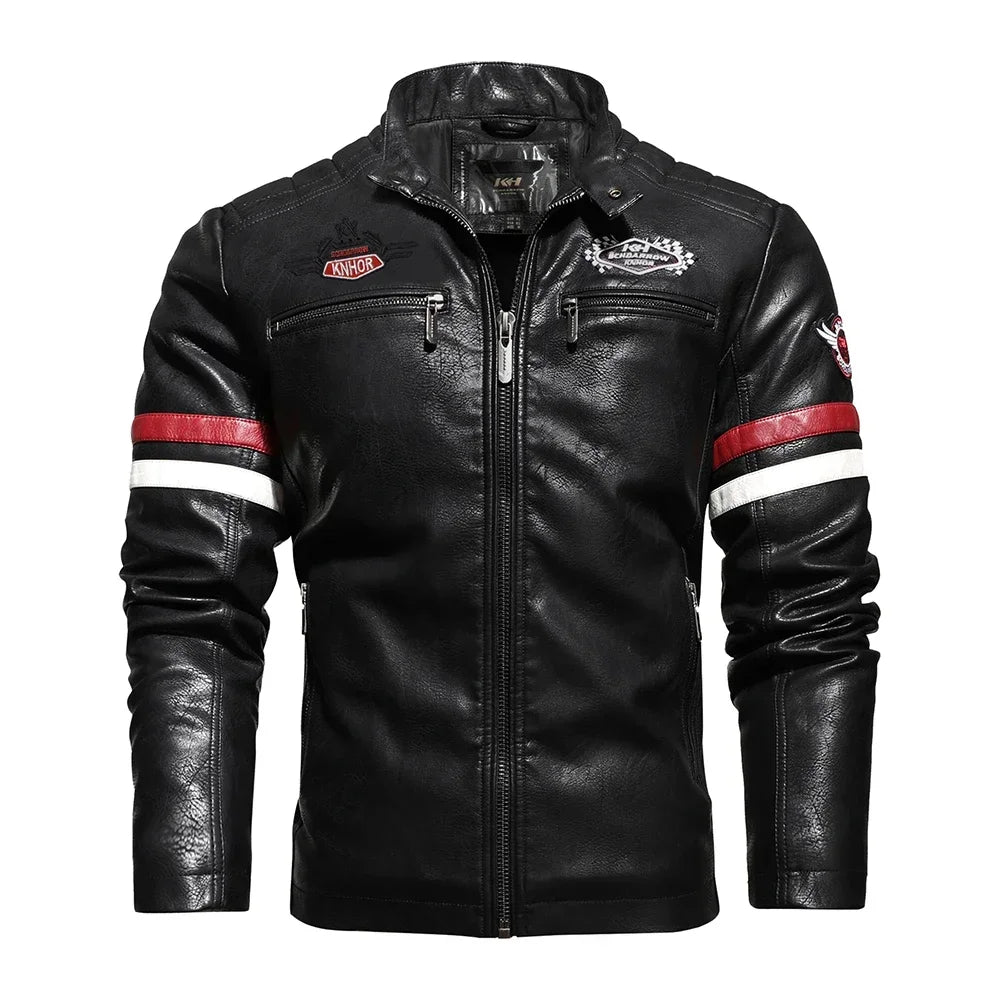 Men’s Vintage Leather Motorcycle Jacket