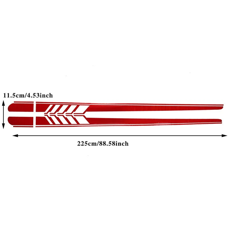 Universal Car Racing Stripe Decals