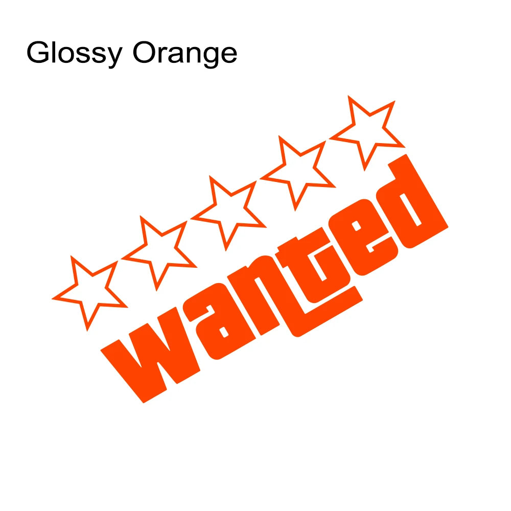 Wanted Vinyl Sticker