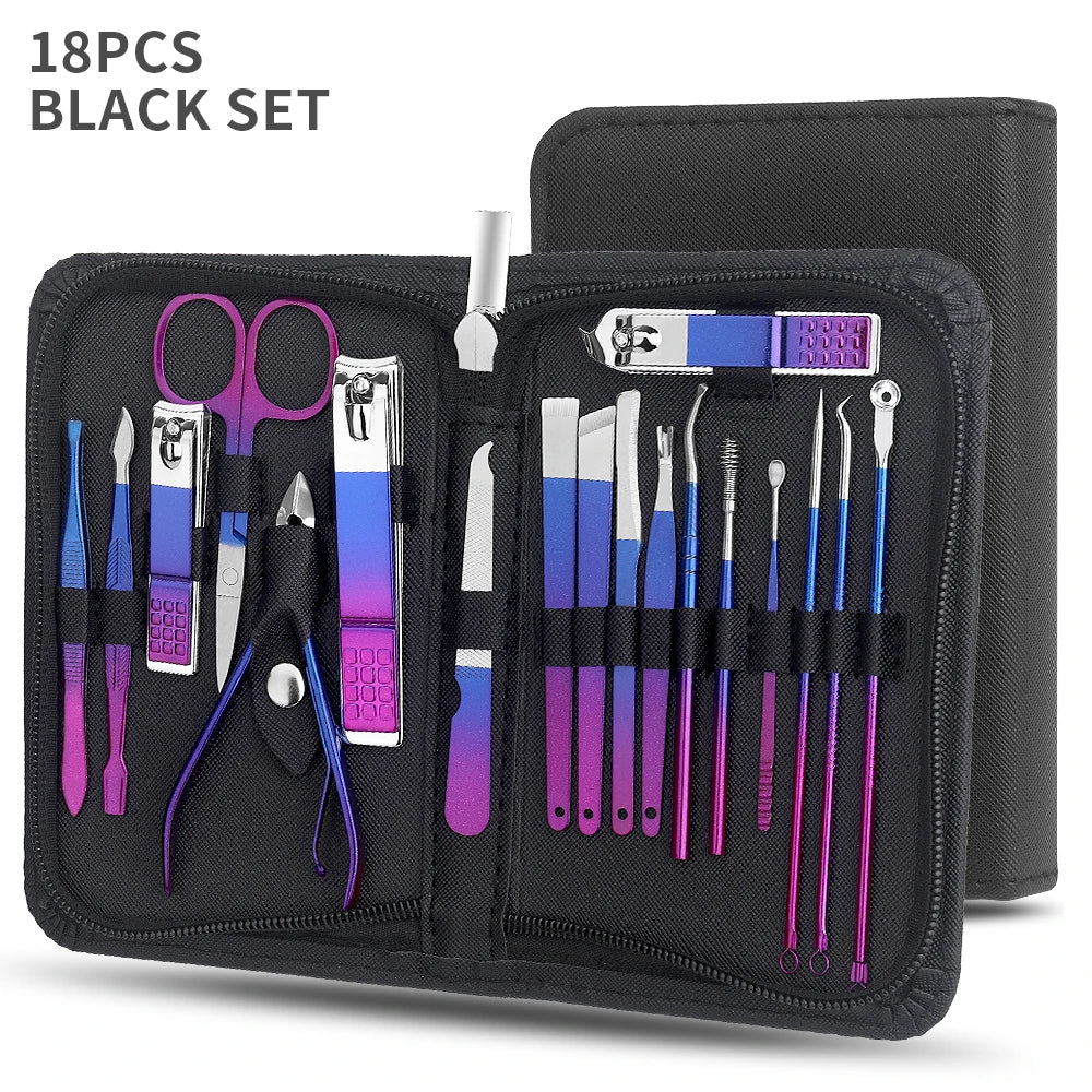 9 Or 18 Piece Manicure Set