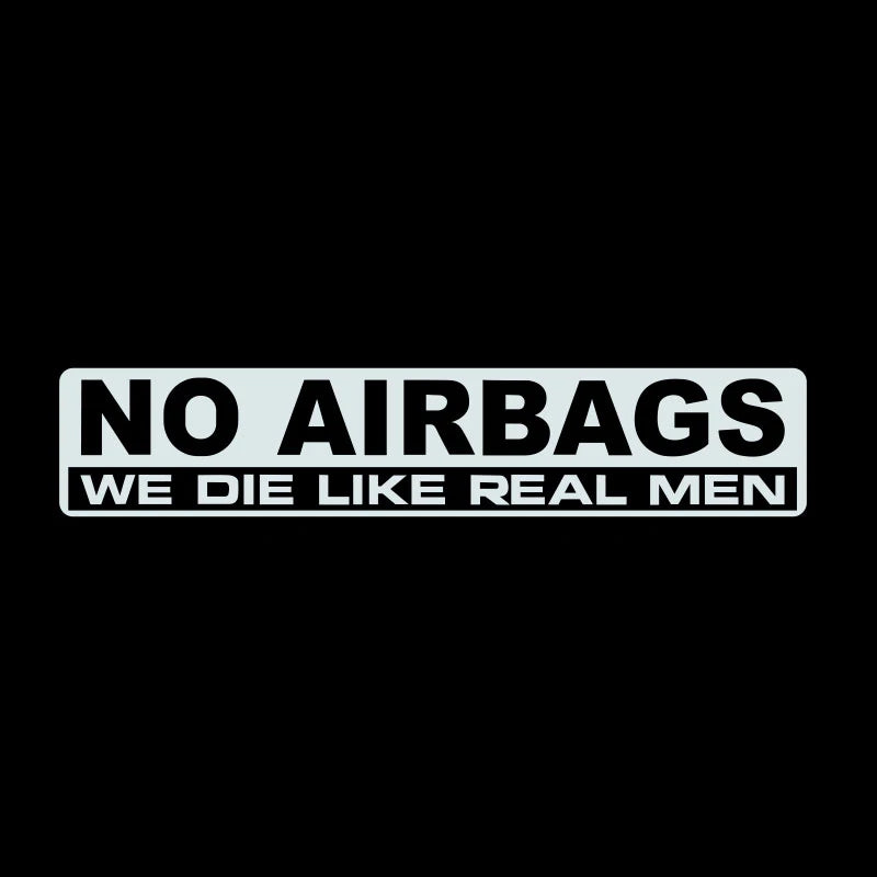 NO AIRBAGS Sticker Decal