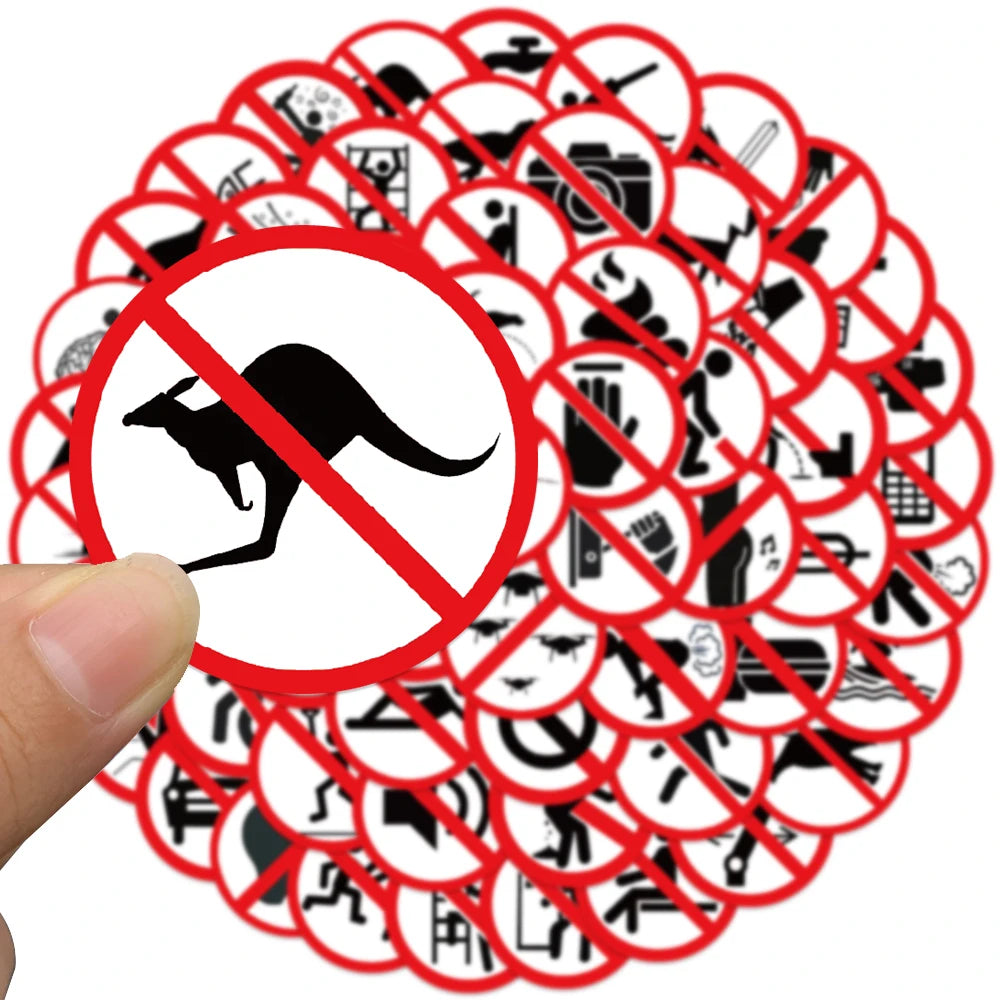 Funny Warning Label Stickers