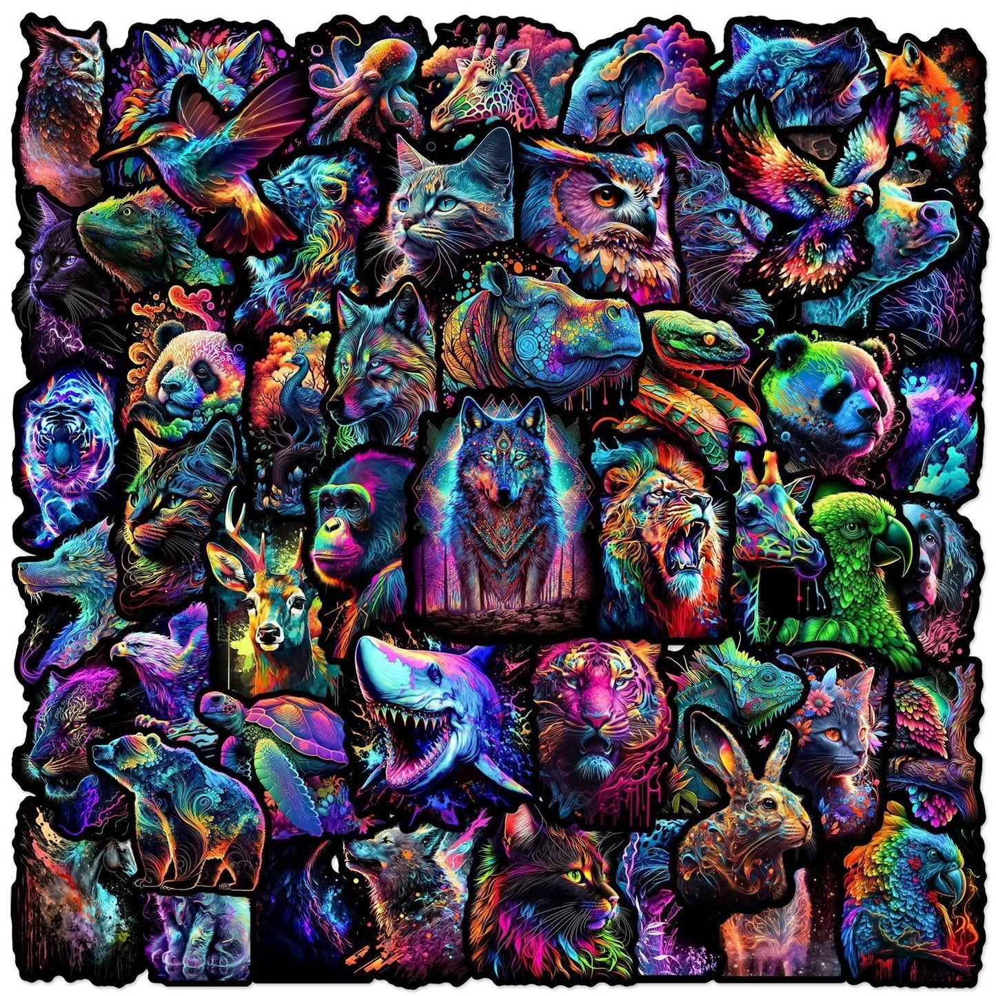 Trippy Animal Stickers