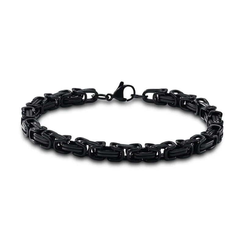 Vnox Oxidized Stainless Steel Bracelet