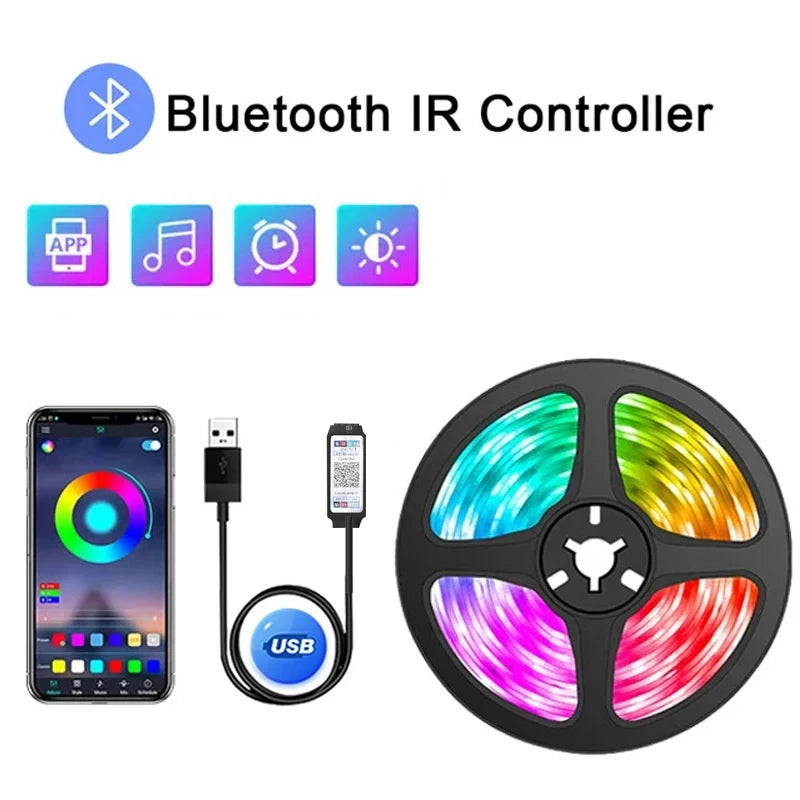 1-30 Meters BlueTooth Control Music Sync Led Strips Light