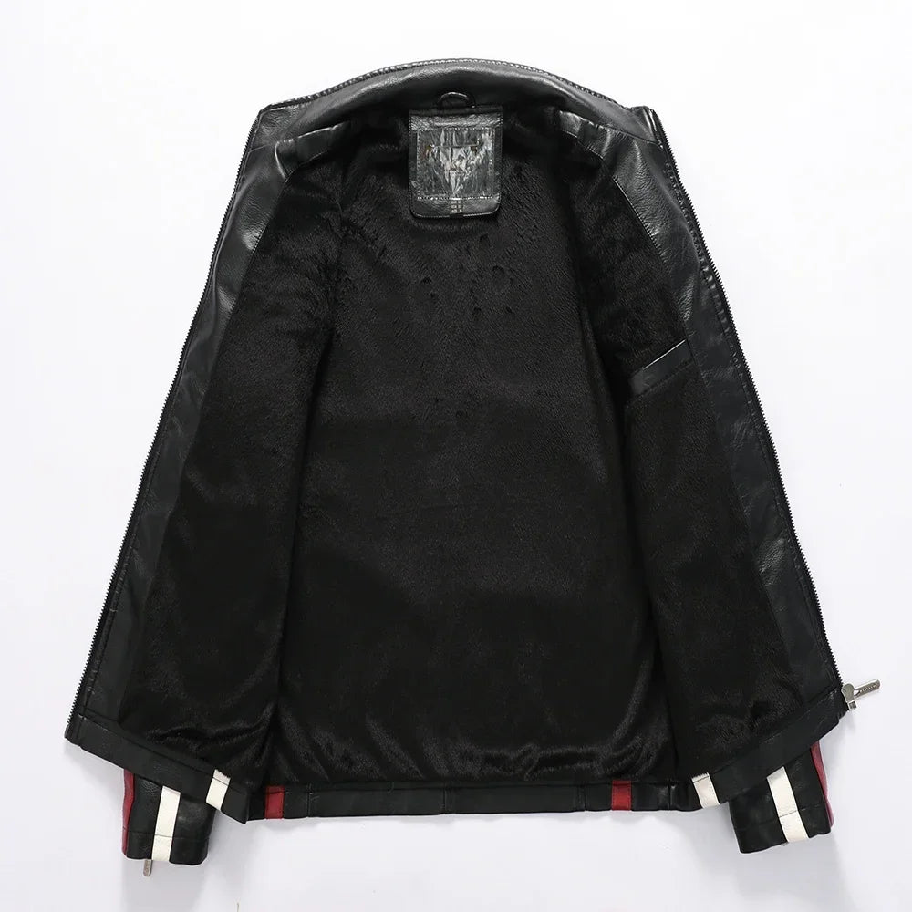 Men’s Vintage Leather Motorcycle Jacket