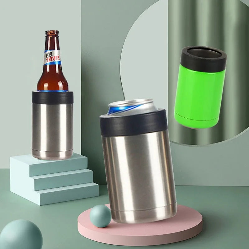 Stainless Steel Double Insulated Beer Or Can Cooler
