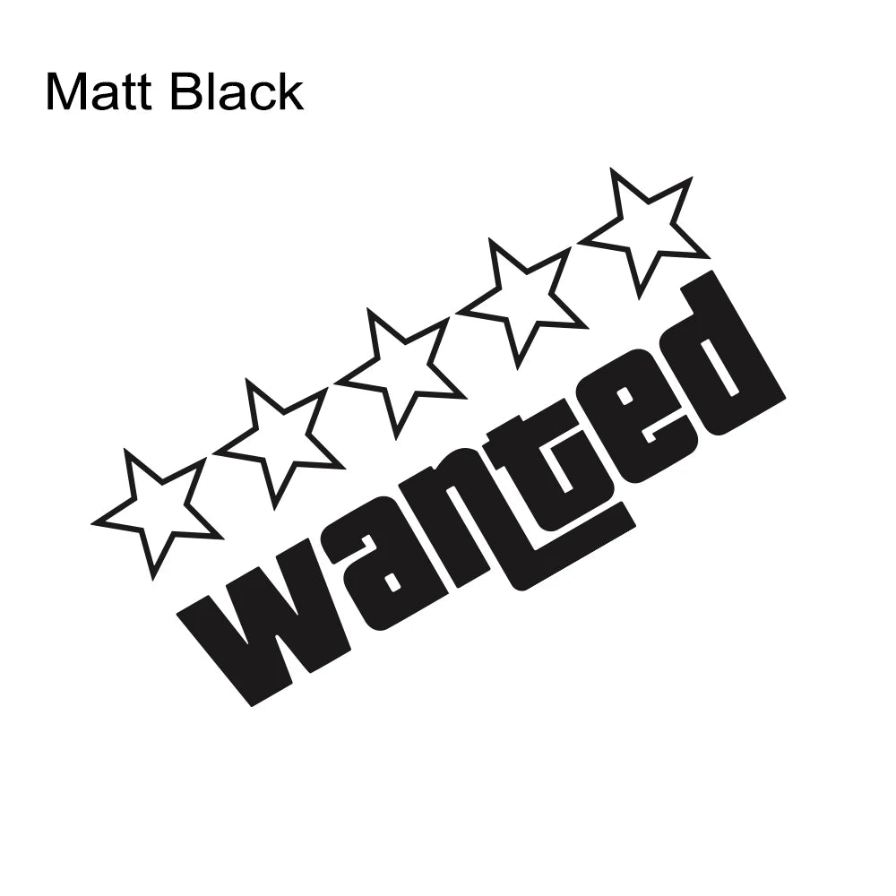 Wanted Vinyl Sticker
