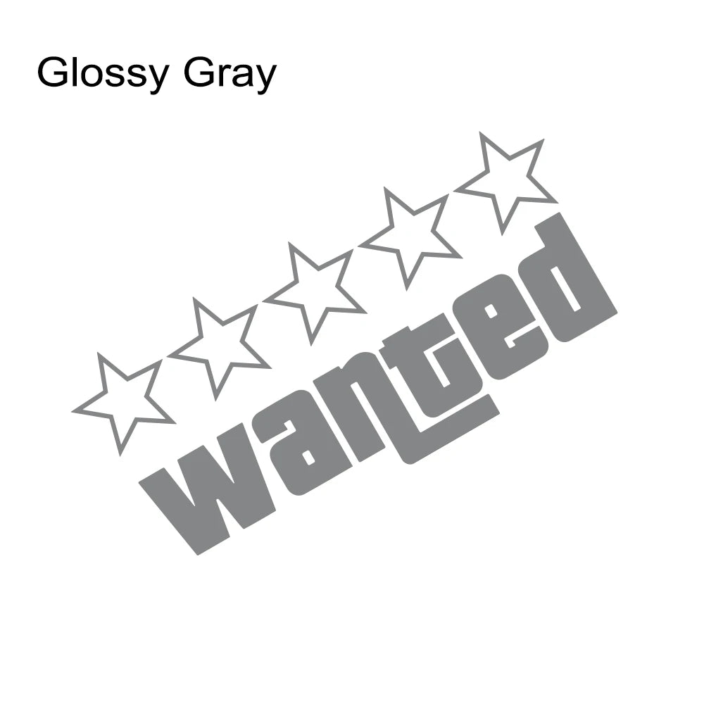 Wanted Vinyl Sticker