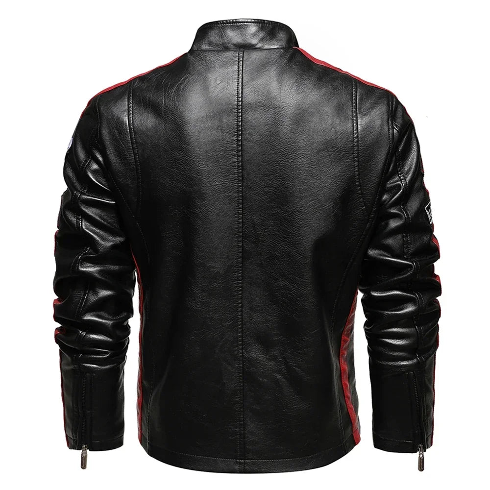 Men’s Vintage Leather Motorcycle Jacket