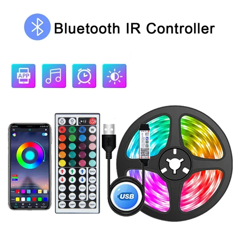 1-30 Meters BlueTooth Control Music Sync Led Strips Light