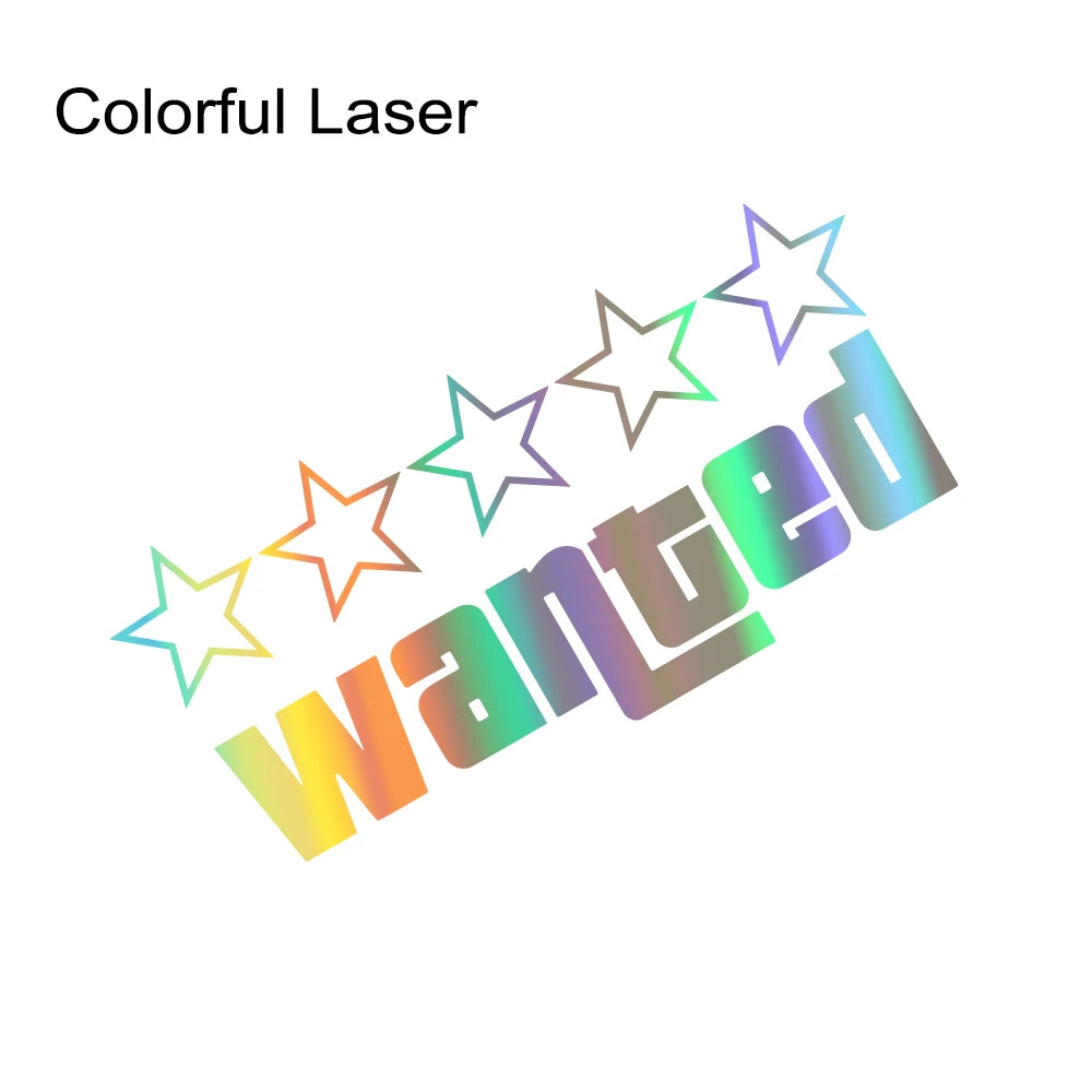 Wanted Vinyl Sticker