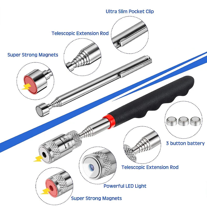 Mini Portable Telescopic Magnet Pen