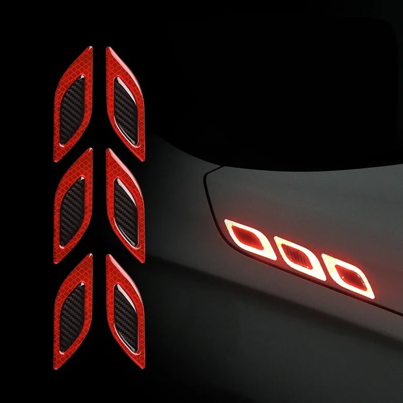 Anti-Scratch Carbon Fiber Reflective Car Decals