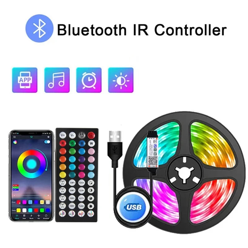 1-30 Meters BlueTooth Control Music Sync Led Strips Light