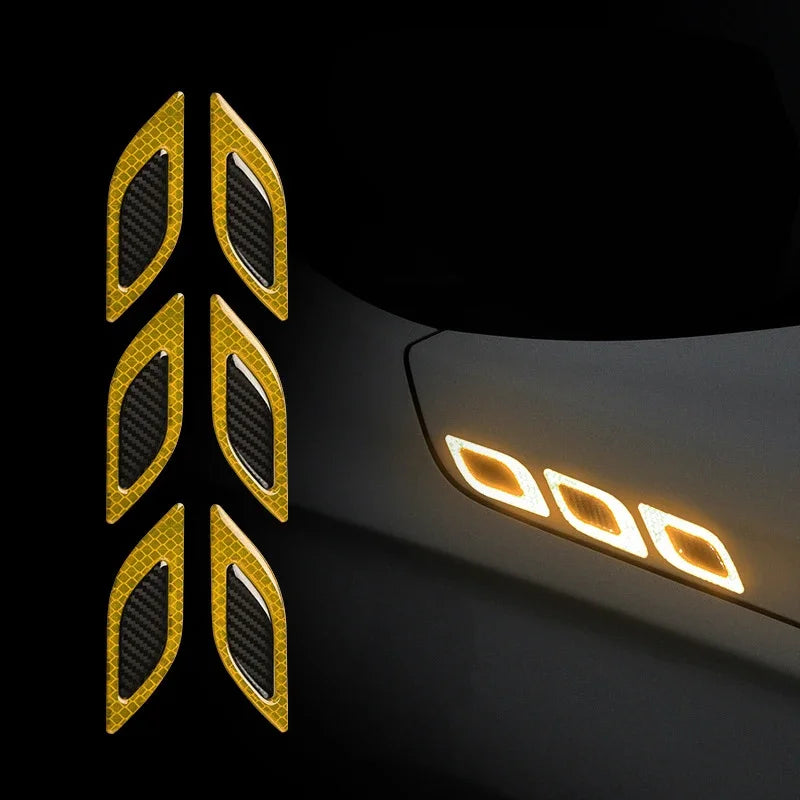 Anti-Scratch Carbon Fiber Reflective Car Decals