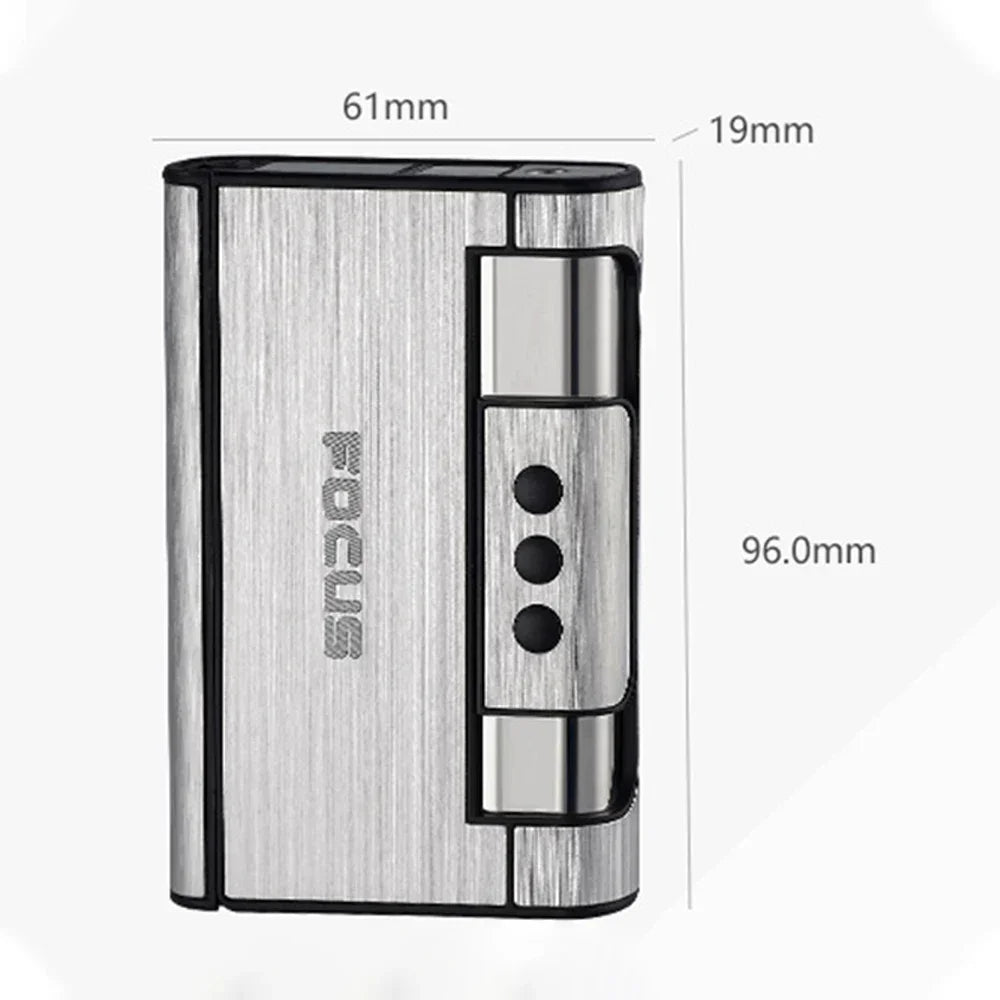2 In 1 Automatic Cigarette Case with Lighter
