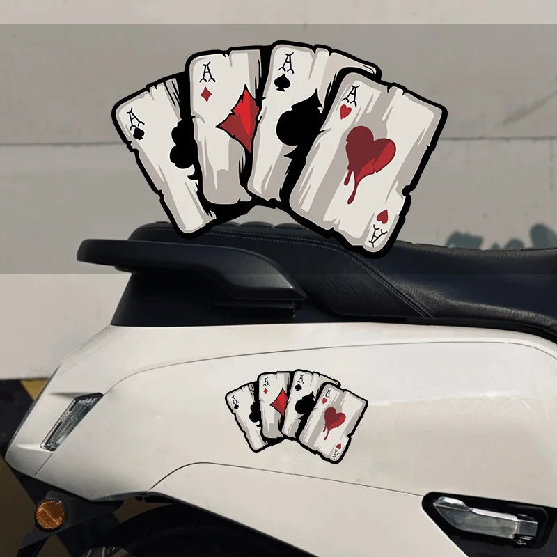 Poker Cards Vinyl Decal Stickers
