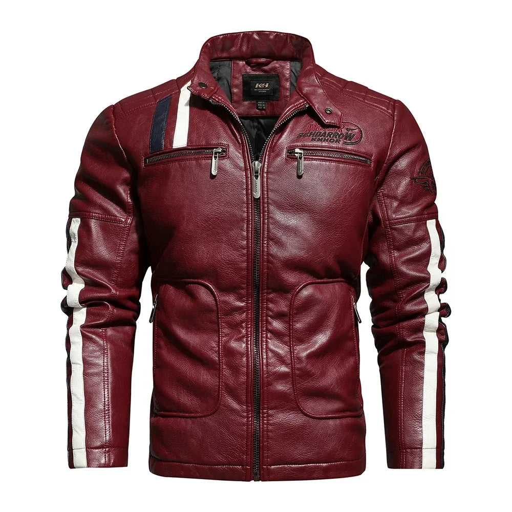 Men’s Vintage Leather Motorcycle Jacket