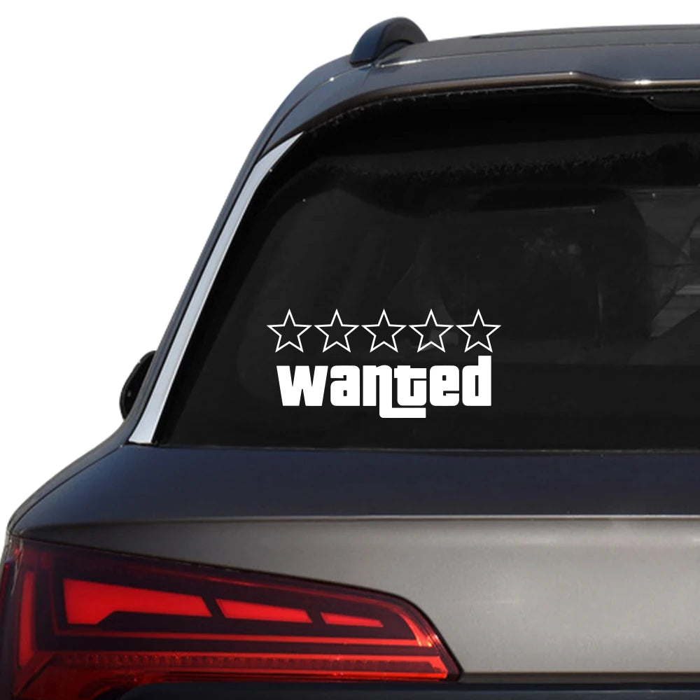 Wanted Vinyl Sticker