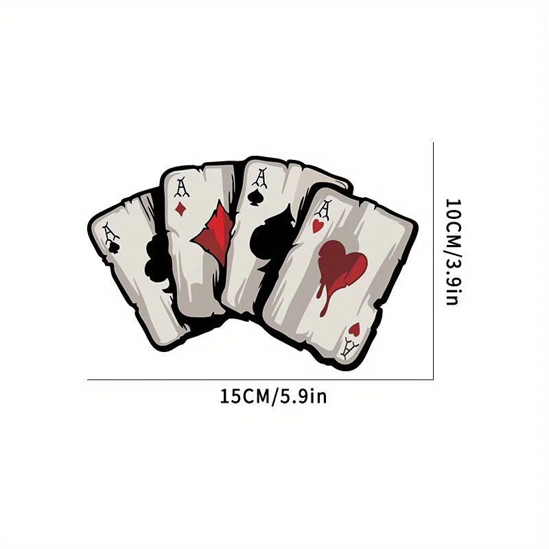 Poker Cards Vinyl Decal Stickers