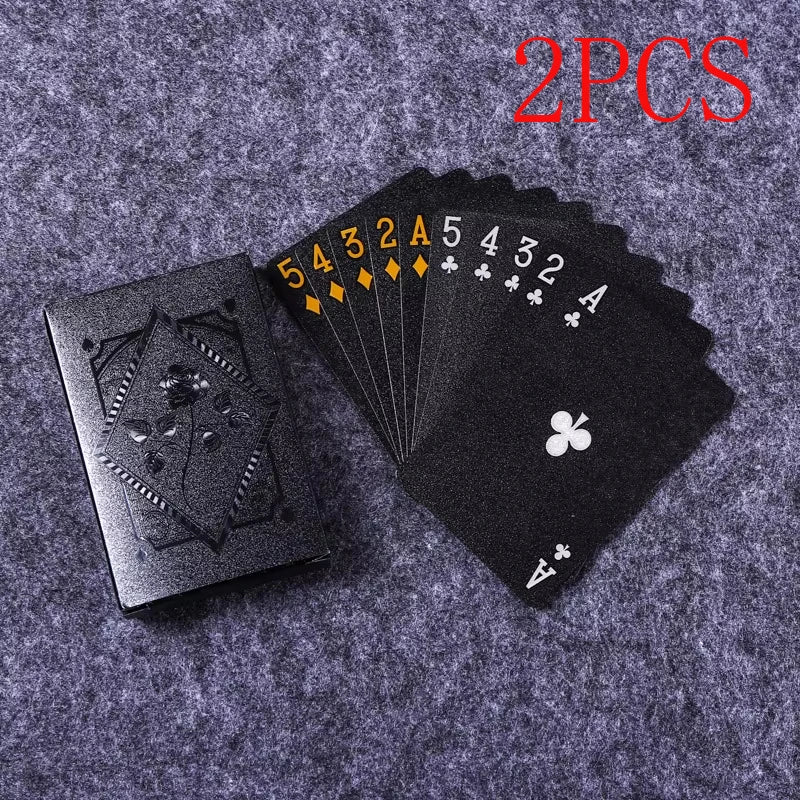 Waterproof Black Playing Cards