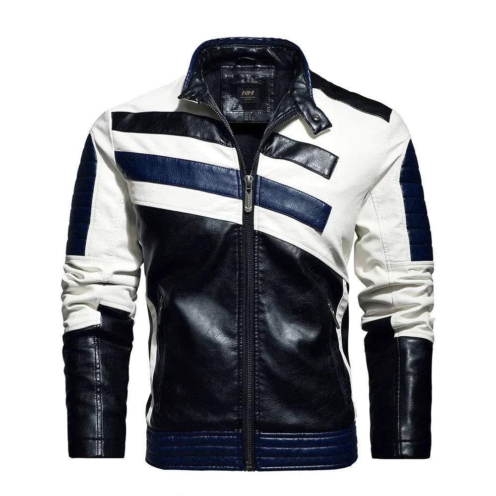 Men’s Vintage Leather Motorcycle Jacket