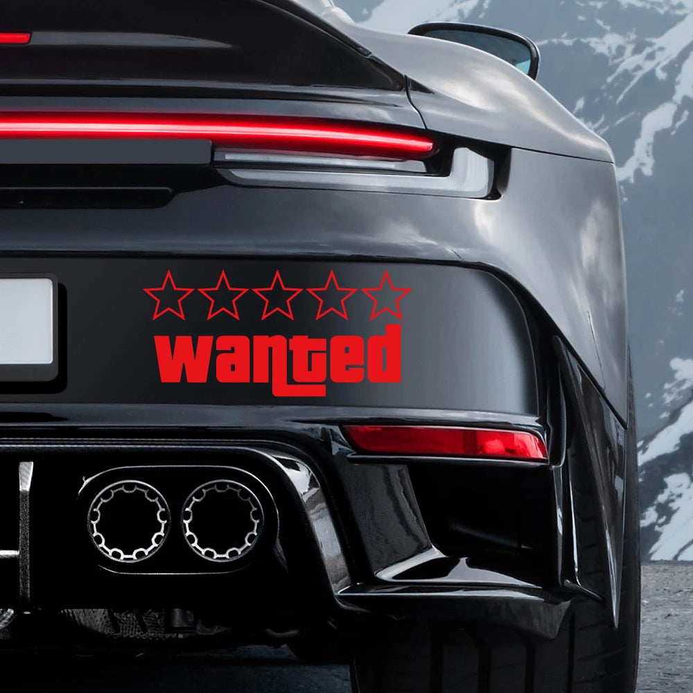 Wanted Vinyl Sticker