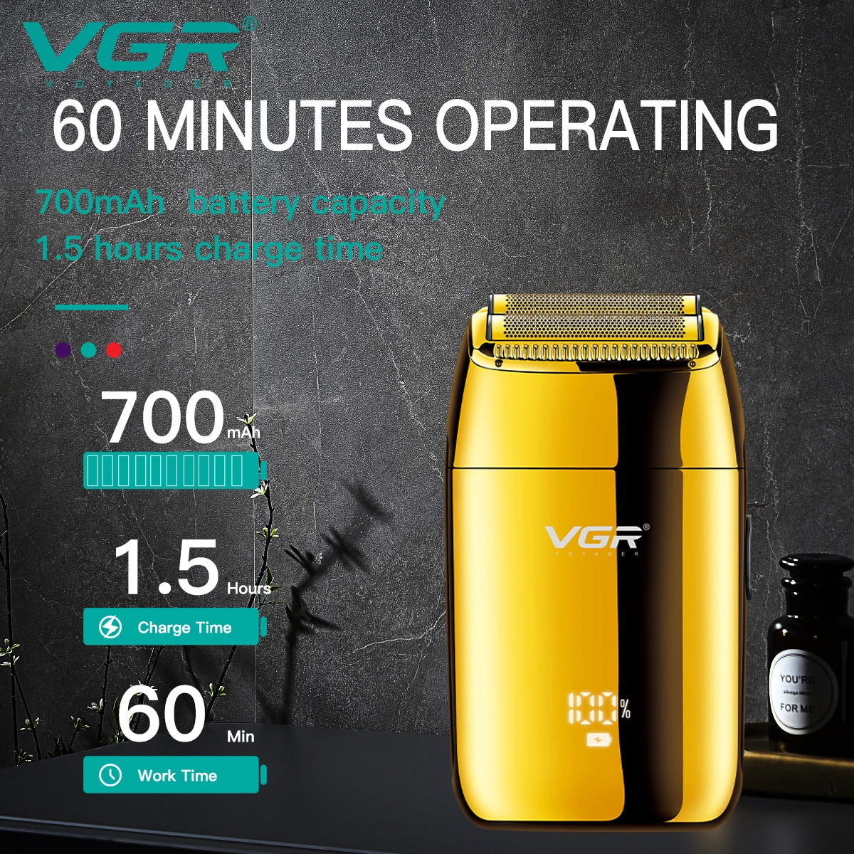 VGR Professional Electric Shaver