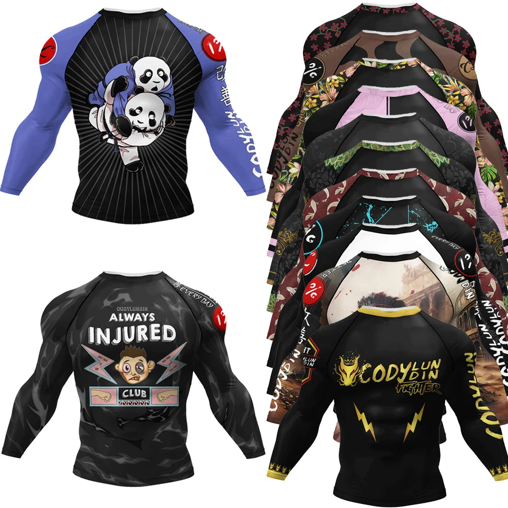 Long Sleeved Gym Rashguard Shirts