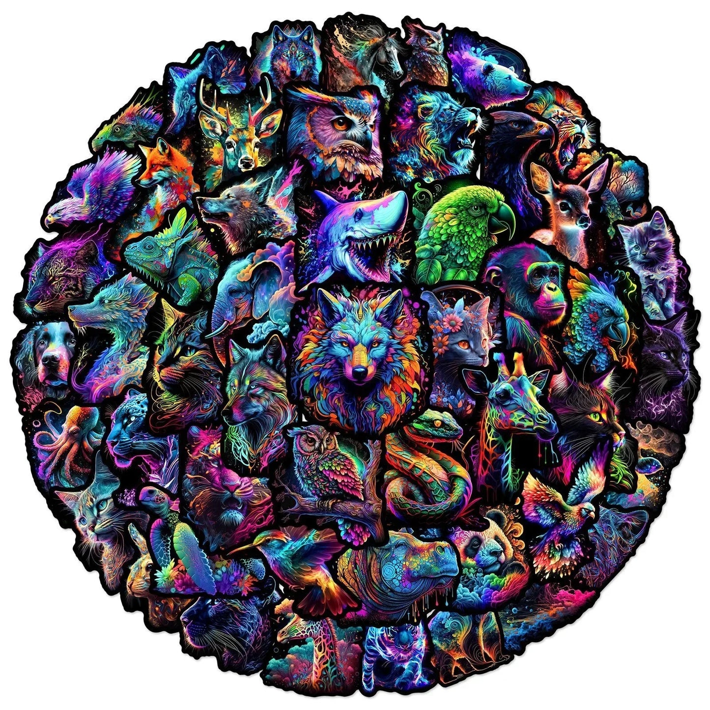 Trippy Animal Stickers