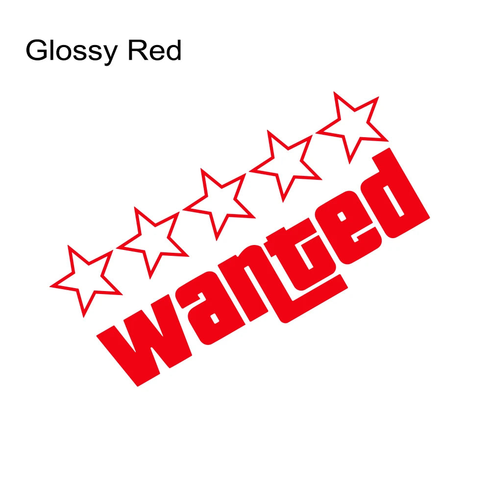 Wanted Vinyl Sticker