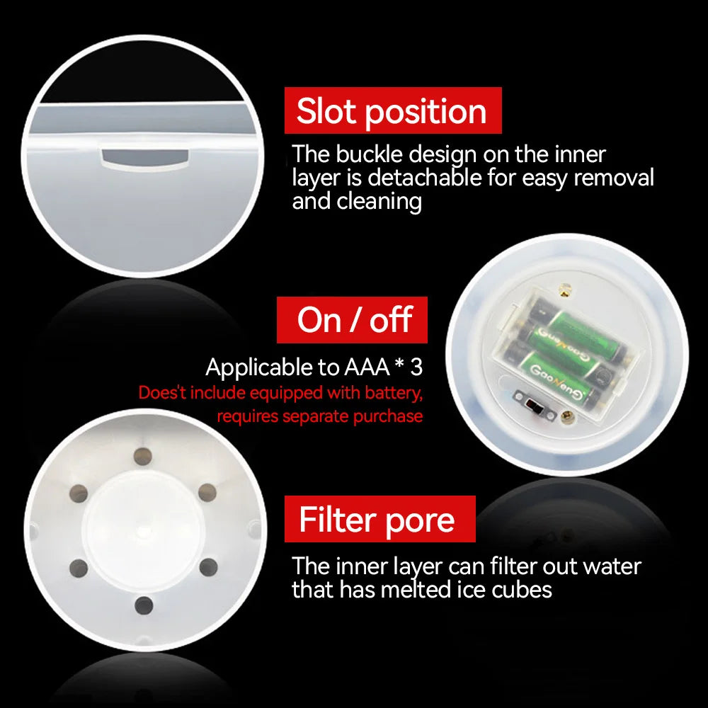 3.5L Square LED Ice Bucket