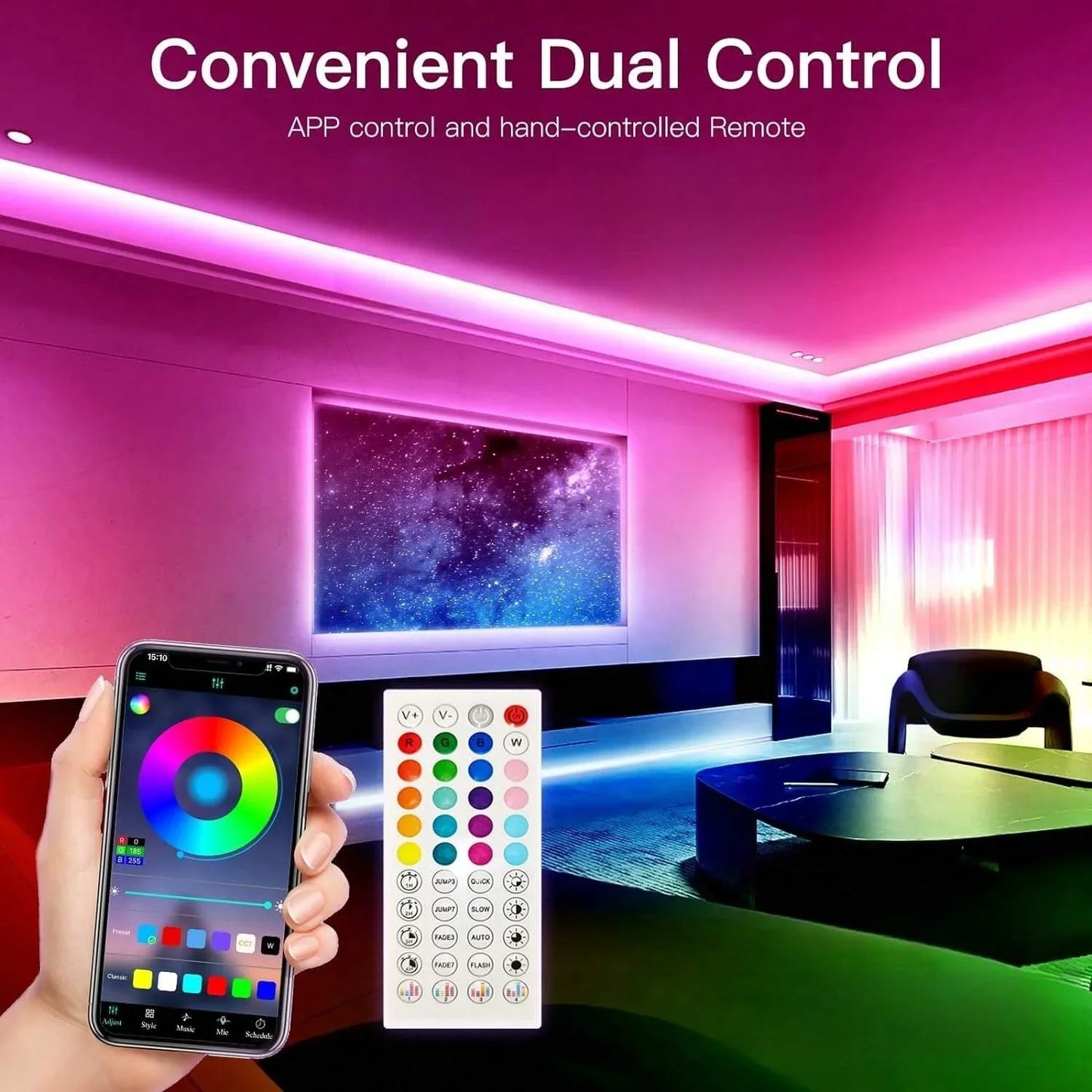 1-30 Meters BlueTooth Control Music Sync Led Strips Light