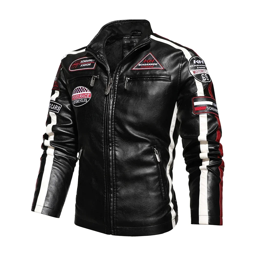 Men’s Vintage Leather Motorcycle Jacket