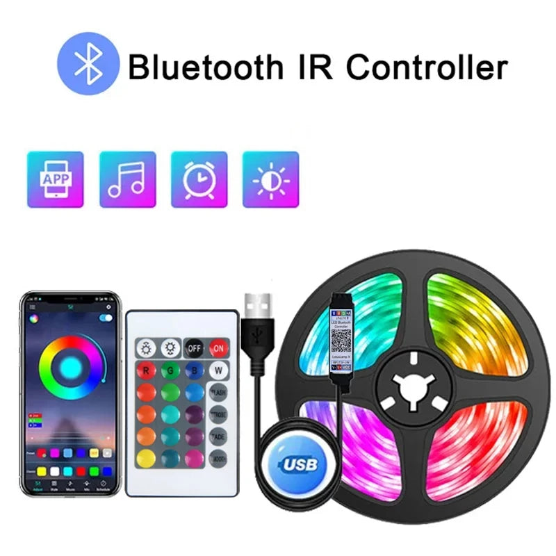 1-30 Meters BlueTooth Control Music Sync Led Strips Light
