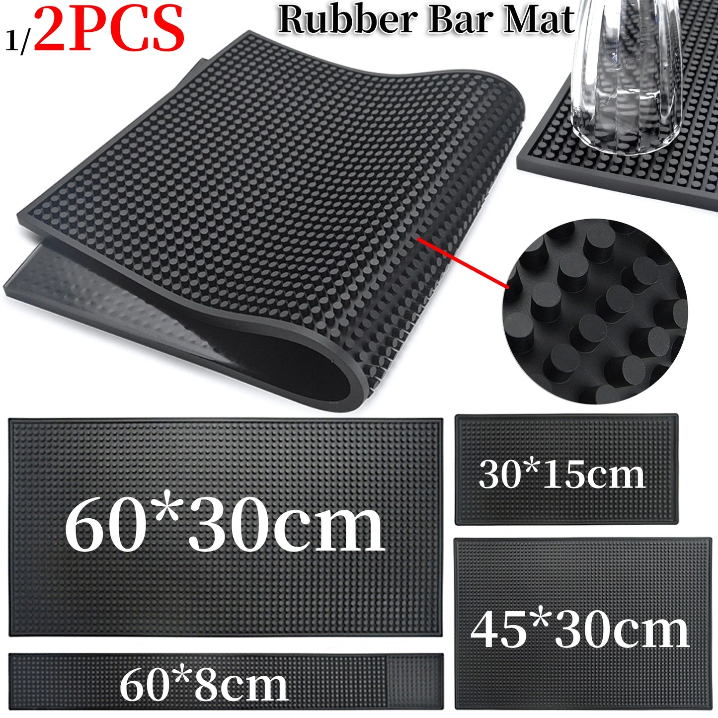 Anti-Slip Rubber Bar Mats