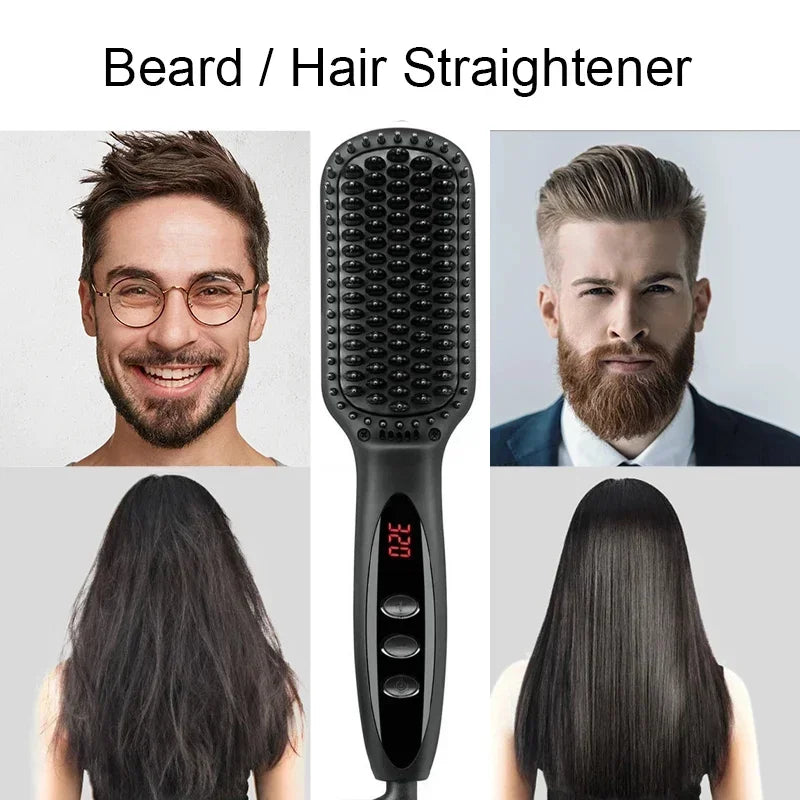 Electric Beard Straightening Brush