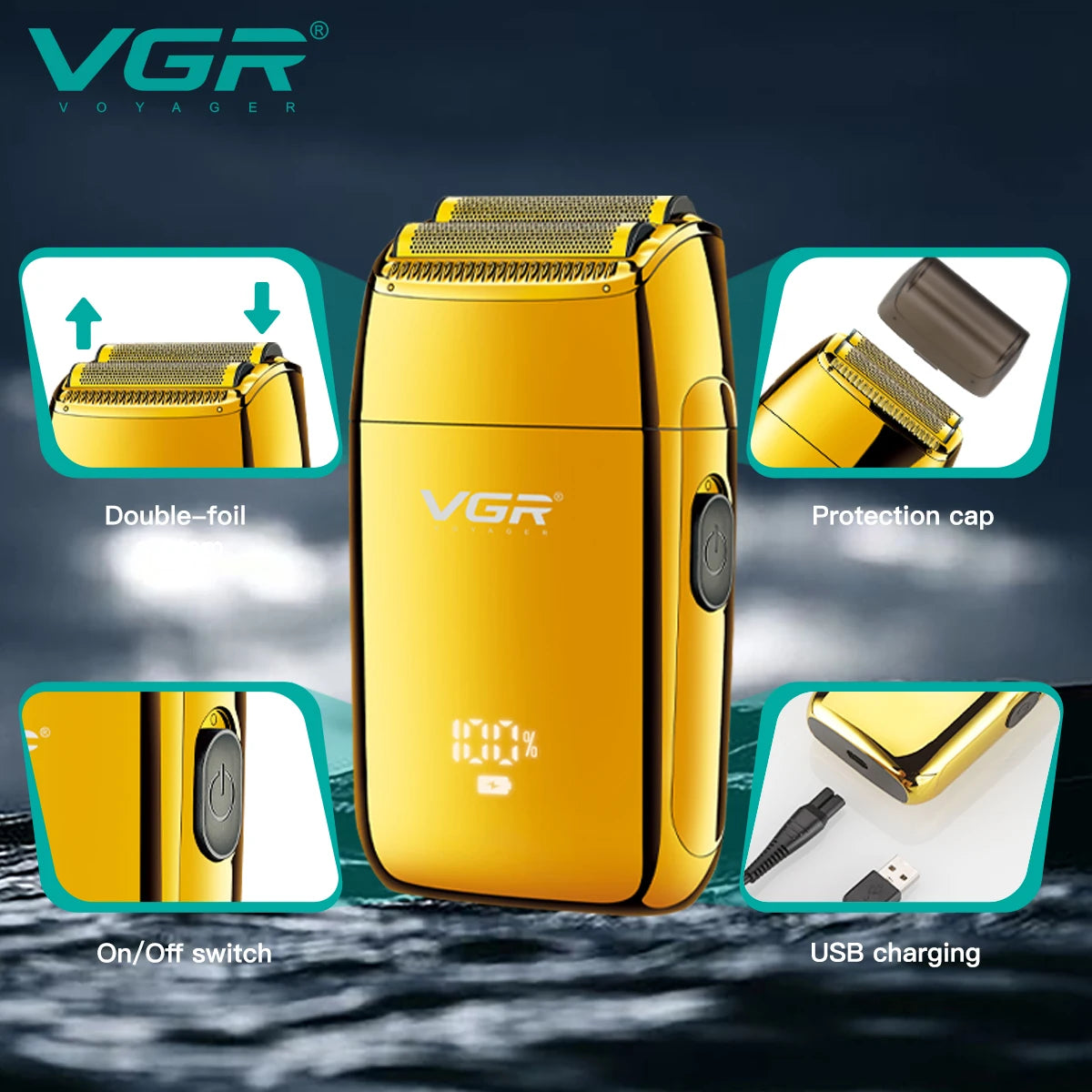 VGR Professional Electric Shaver