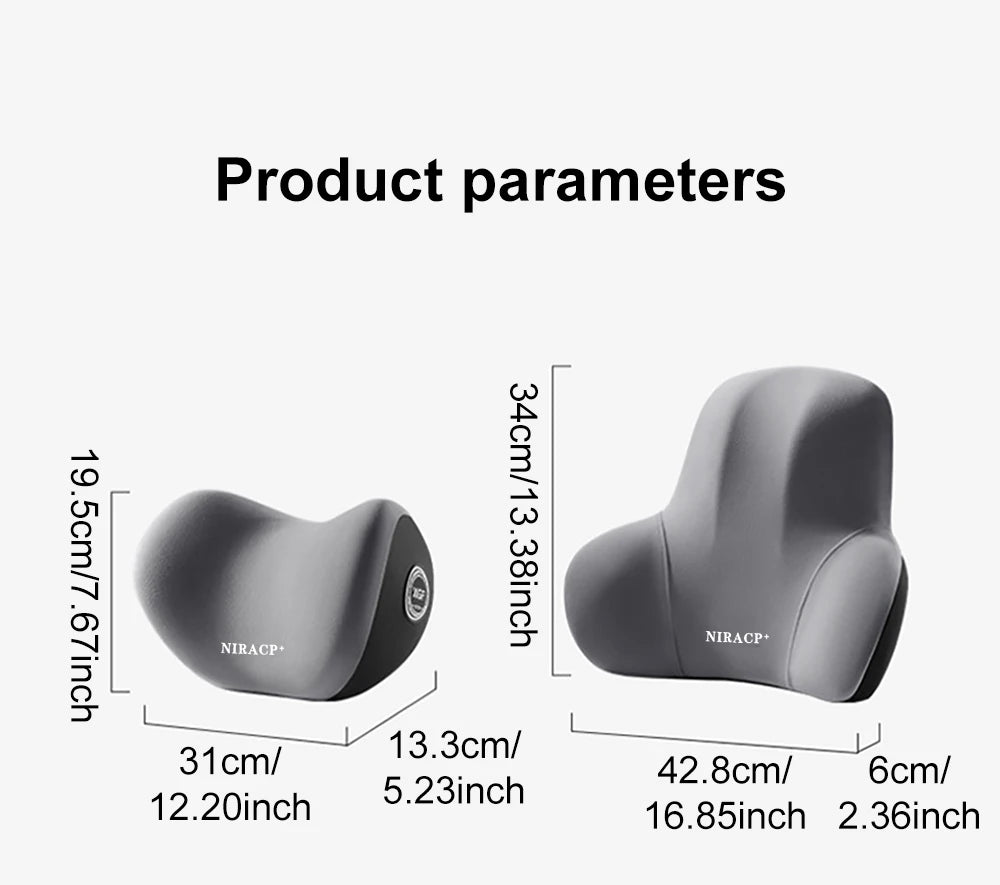 Neck & Lumbar Support Car Pilllow