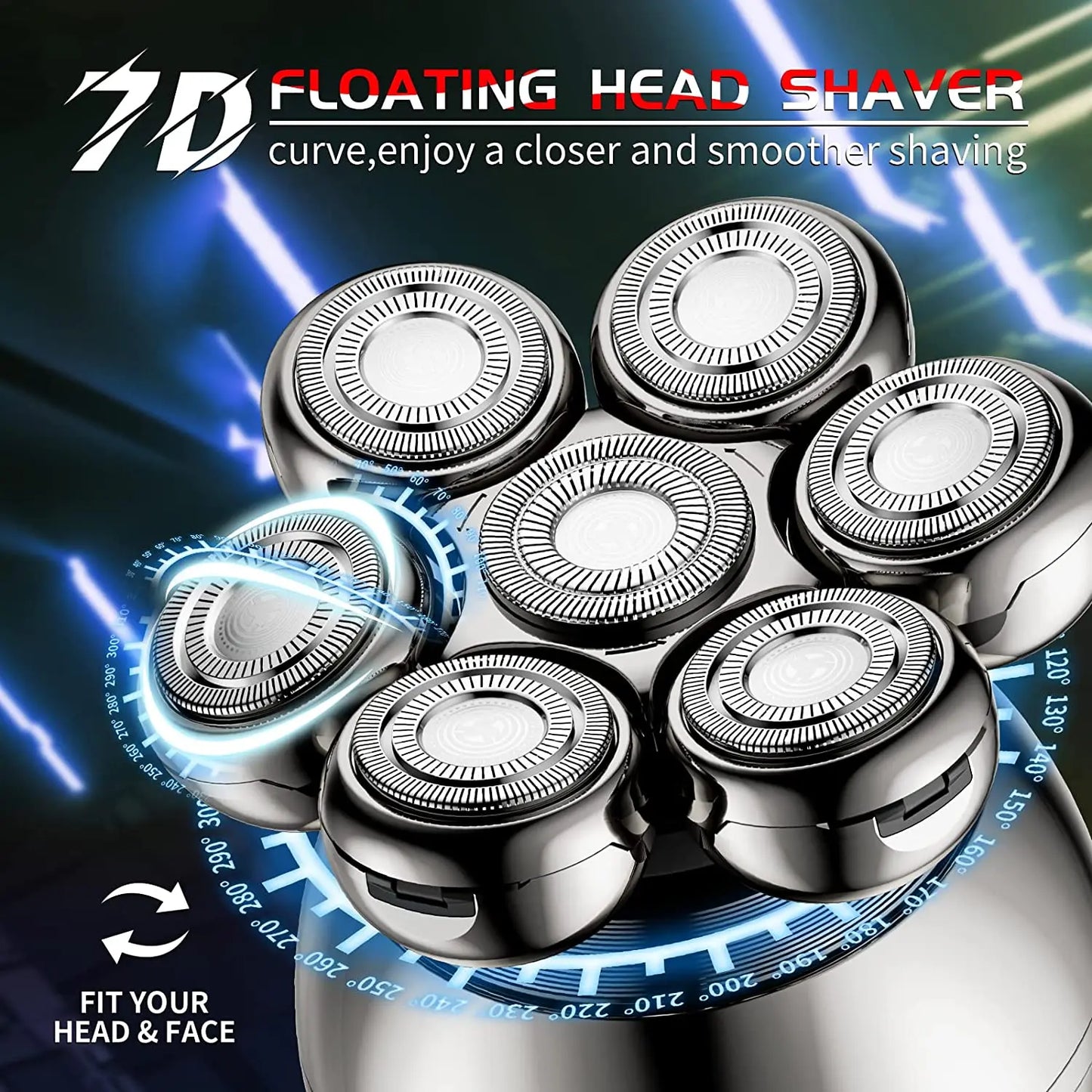 Waterproof 7D Floating Head Shaver