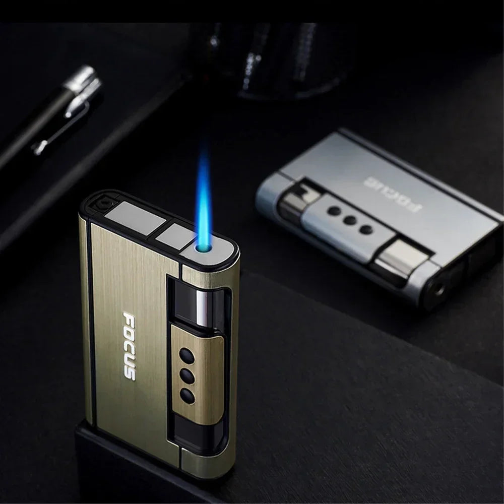2 In 1 Automatic Cigarette Case with Lighter