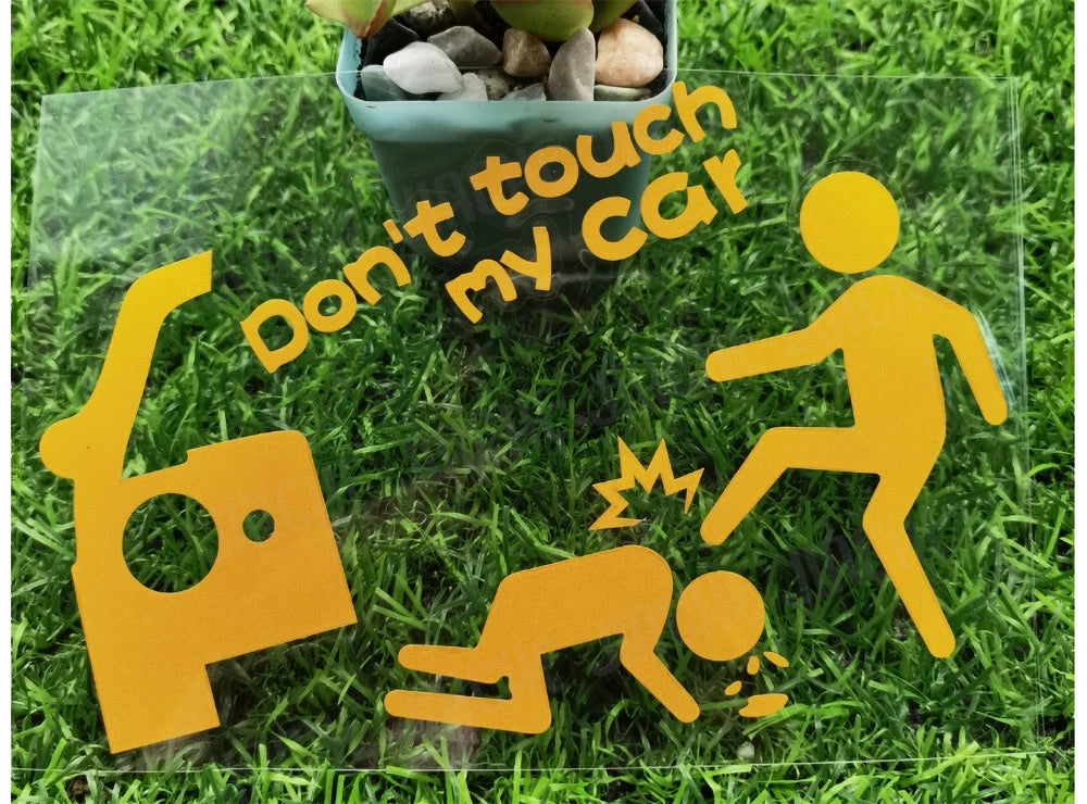 Don't Touch My Car Vinyl Decals