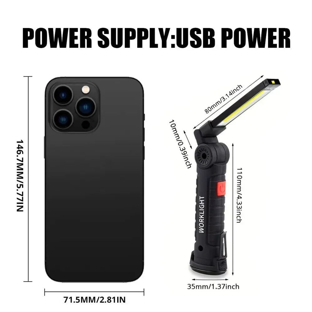 Magnetic USB Flashlight