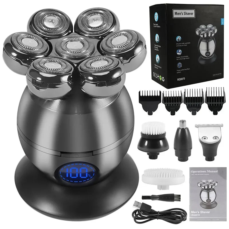 Waterproof 7D Floating Head Shaver