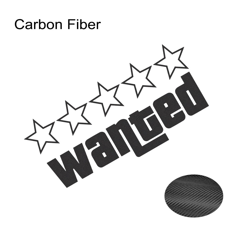 Wanted Vinyl Sticker